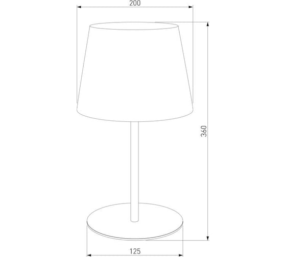 Настольный светильник с тканевым абажуром TK Lighting 2935 Maja белый 00000084959