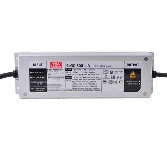 LED-драйвер Mean Well AC-DC ELGC-300-L-A 301.6Вт Т03225159