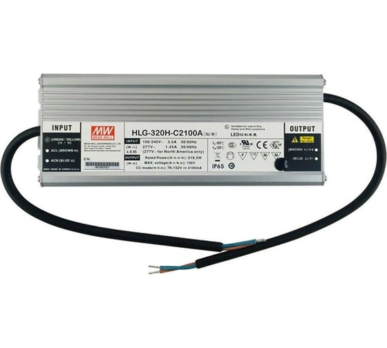 Источник питания Mean Well AC/DC HLG-320H-C2100A Т02580534