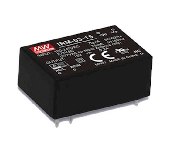 Источник питания AC/DC IRM-03-9 ,3Вт вход 85…305В AC 47...440 Гц Mean Well Т02580561