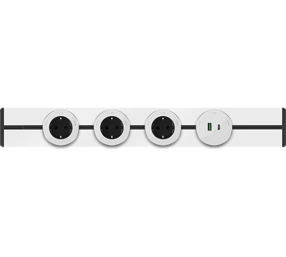 Шина открытой установки трековой системы Systeme Electric MultiTrack 120 см Белый MTK10012W