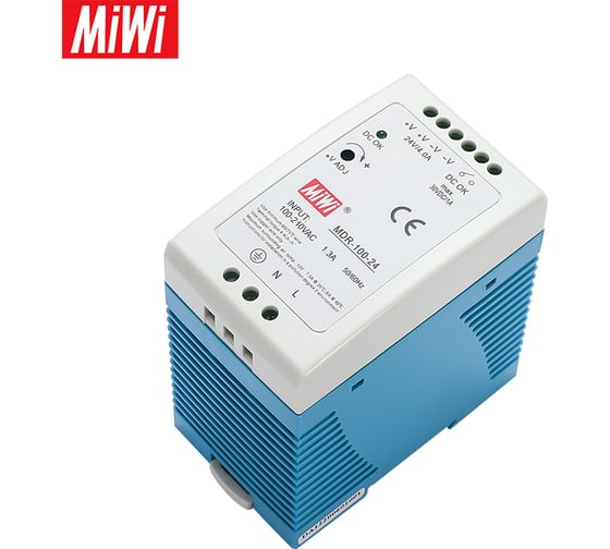Блок питания MIWI на DIN-рейку MDR-100-24
