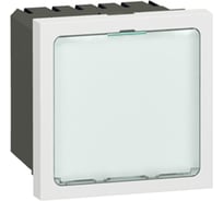 Световое табло Legrand с подсветкой белыми светодиодами Программа Mosaic 2 модуля белое 078520
