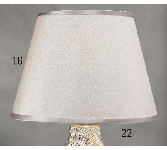 Настольная лампа RISALUX 16149/1SL E14 40Вт серебро 22х22х38 см 5150258