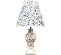 Настольная лампа RISALUX с абажуром "Розочки синие" Е14 Max 40W 25х25х46 см 3915599