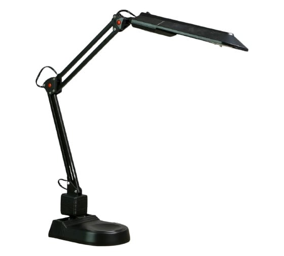 Настольная лампа RISALUX 102 "Степ, чёрная" КЛЛ 11W 2835504