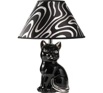 Настольная лампа RISALUX 16279/1BK+CR Е14 40Вт черно-хромовый 25х25х34 см 5354721