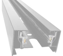 Шинопровод однофазный П-образный truEnergy алюминиевый 1 метр 34x20мм белый 25014