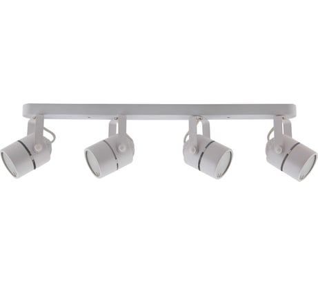 Светильник накладной поворотный truEnergy спот под лампы 4xGU10 круг белый металл 21359