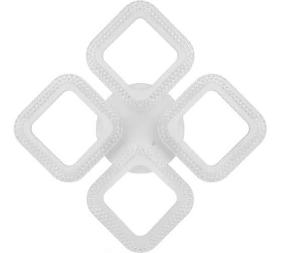 Люстра потолочная светодиодная диммируемая RITTER FIUGGI, 400x400x75м, 118Вт, 2700K/4200K/6400K, 23м, белый 52167 3