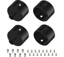 Заглушка Arlight WPH-FLEX-D22-360deg BLACK ALU с отверстием, 1 комплект 049940