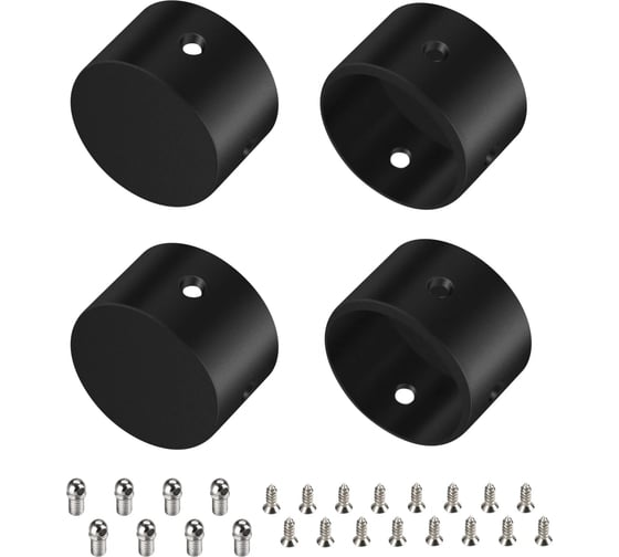Заглушка Arlight WPH-FLEX-D22-360deg BLACK ALU глухая, 1 комплект 049938 1
