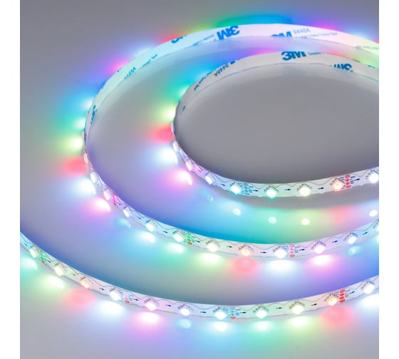 Светодиодная лента Arlight SPI-RZ-B60-8mm 12V RGB-PX1-BPT 5м 047382