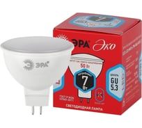 Светодиодная лампа ЭРА ECO LED MR16-7W-840-GU5.3 софитная, 7 Вт, нейтральный, GU5.3, Б0050185
