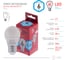 Светодиодная лампа ЭРА LED P45-6W-840-E27 R, шар, 6 Вт, нейтральный, E27 10/100/4000 Б0049644 4