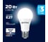 Светодиодная лампа ФОТОН LED A60 20Вт E27 4000K белый свет 23906 4