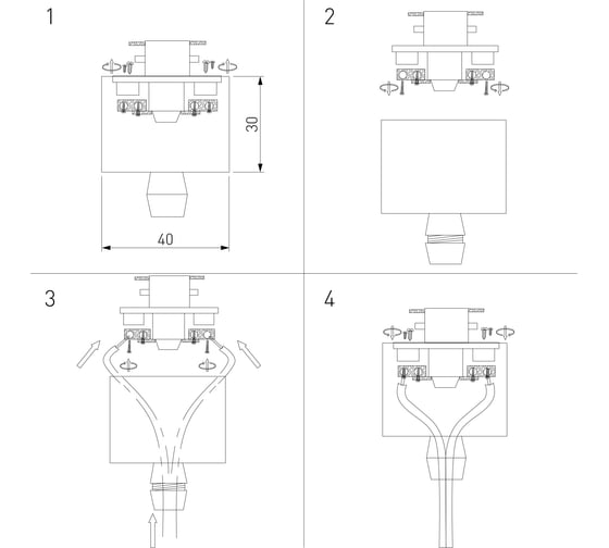 Коннектор для однофазного шинопровода Elektrostandard TRLM-1-CH серебро a051729