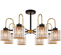 Потолочная люстра ILLUMICO IL1305-8CPA-29 BK GD