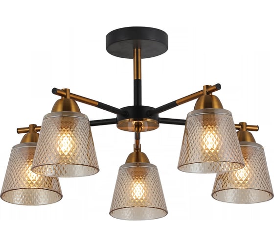 Потолочная люстра ILLUMICO IL8226-5COU-79 BK GD 1