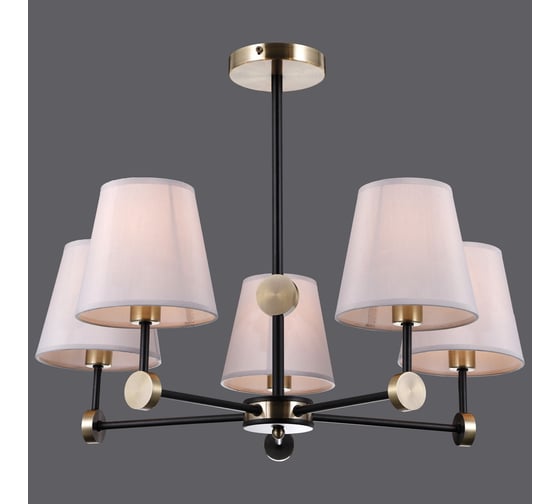 Потолочная люстра ILLUMICO IL0394-5CSQ-24 BK AB CASTOR