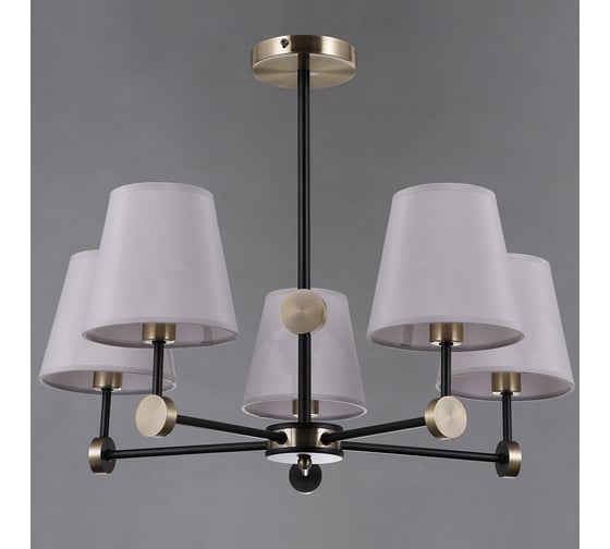 Потолочная люстра ILLUMICO IL0394-5CSQ-24 BK AB CASTOR