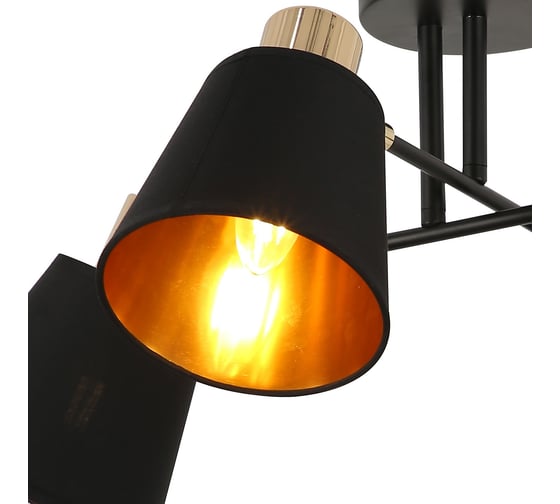 Потолочная люстра ILLUMICO IL6116-4COU-79 BK GD Abelie