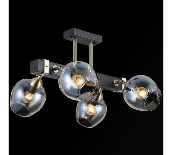Потолочная люстра ILLUMICO IL9736-4CSQ-79 BK AB 1
