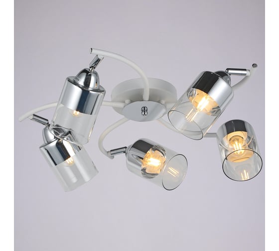 Потолочная люстра ILLUMICO IL8210-5COU-79 WH CR Elisa 1
