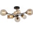 Потолочная люстра ILLUMICO IL8243-6COU-79 BK GD 1