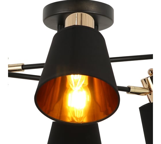 Потолочная люстра ILLUMICO IL6116-6COU-79 BK GD Abelie