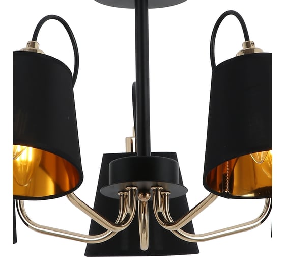 Потолочная люстра ILLUMICO IL6120-5COU-79 BK GD