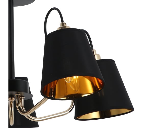 Потолочная люстра ILLUMICO IL6120-5COU-79 BK GD
