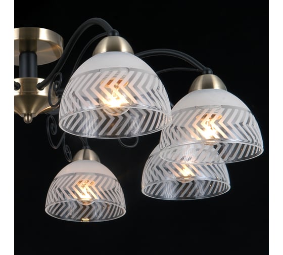 Потолочная люстра ILLUMICO IL0435-8CSQ-24 BK AB SPICA