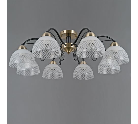 Потолочная люстра ILLUMICO IL0435-8CSQ-24 BK AB SPICA