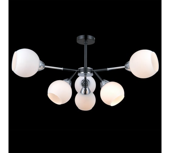 Потолочная люстра ILLUMICO IL0715-6CSQ-24 BK CR LIBRA 1