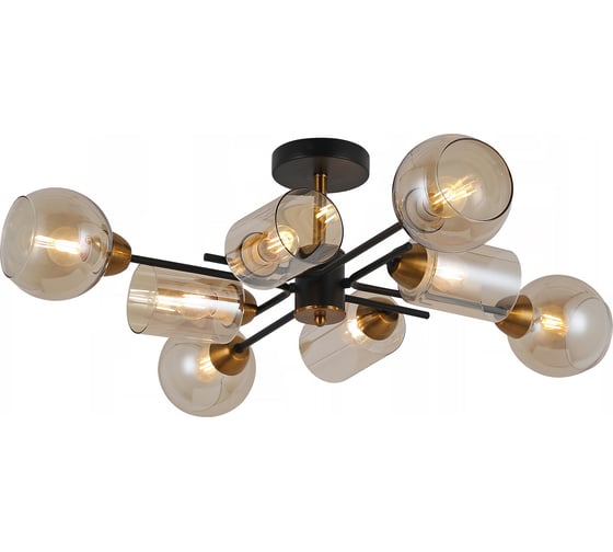 Потолочная люстра ILLUMICO IL8243-8COU-79 BK GD 1