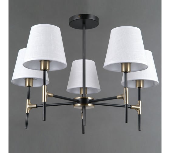 Потолочная люстра ILLUMICO IL0185-5CSQ-24 BK AB CASTOR