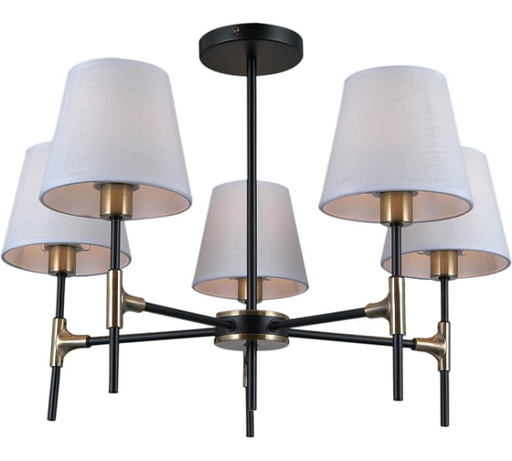 Потолочная люстра ILLUMICO IL0185-5CSQ-24 BK AB CASTOR