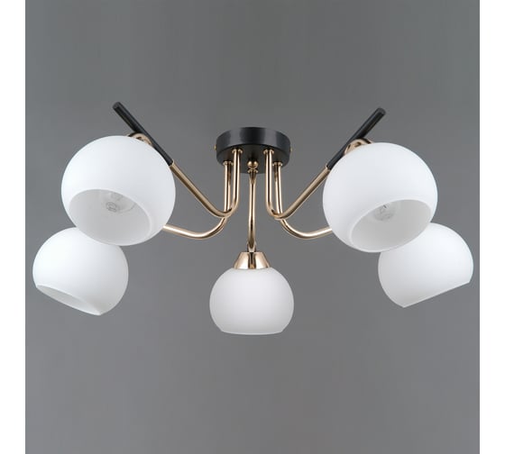 Потолочная люстра ILLUMICO IL0713-5CSQ-24 BK FGD LIBRA