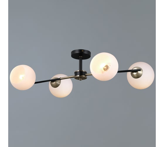 Потолочная люстра ILLUMICO IL0469-4CSQ-24 BK AB LIBRA 1