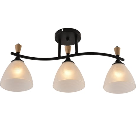 Потолочный светильник Reluce 01589-3.3-03B BK+WOOD