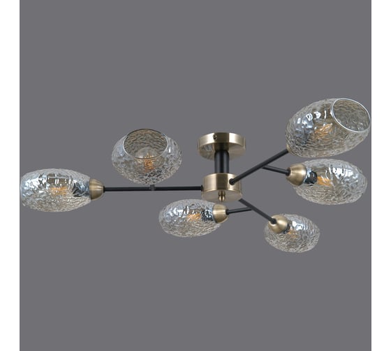 Потолочная люстра ILLUMICO IL0285-6CSQ-79 BK AB