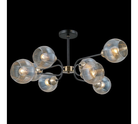 Потолочная люстра ILLUMICO IL0398-8CSQ-79 BK AB 1