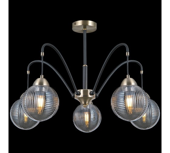 Потолочная люстра ILLUMICO IL0433-5PSQ-79 BK AB 1