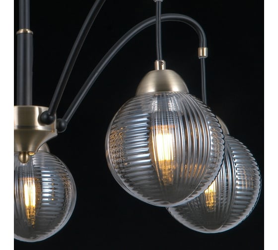 Потолочная люстра ILLUMICO IL0433-5PSQ-79 BK AB