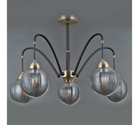 Потолочная люстра ILLUMICO IL0433-5PSQ-79 BK AB