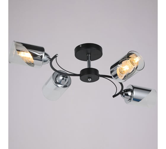 Потолочная люстра ILLUMICO IL8208-4COU-79 BK CR Iola 1