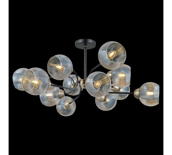 Потолочная люстра ILLUMICO IL0398-12CSQ-79 BK AB 1