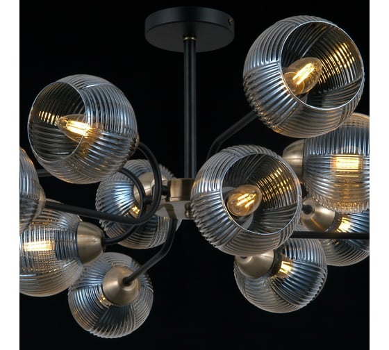 Потолочная люстра ILLUMICO IL0398-12CSQ-79 BK AB