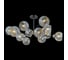Потолочная люстра ILLUMICO IL0398-12CSQ-79 BK AB 1